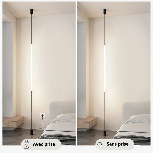 Applique linéaire plafond sol | Éclairage minimaliste vertical
