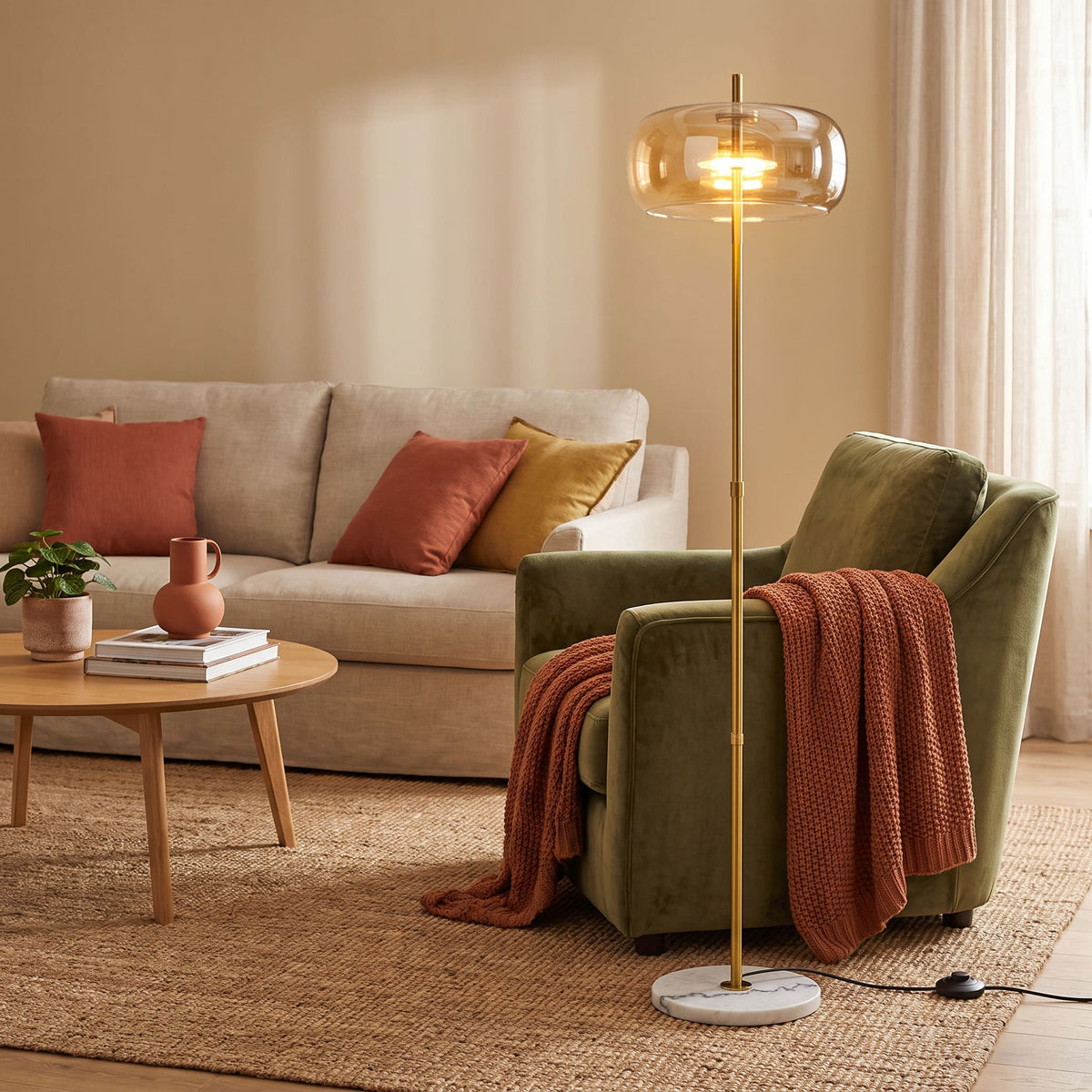 Lampadaire moderne en verre NOVA | 1 luminaire à personnaliser