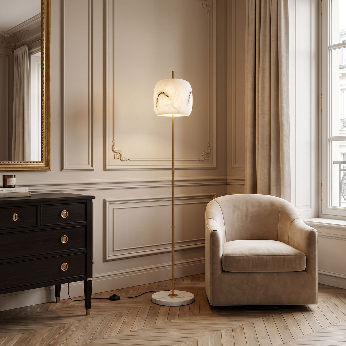 Lampadaire moderne en verre NOVA | 1 luminaire à personnaliser