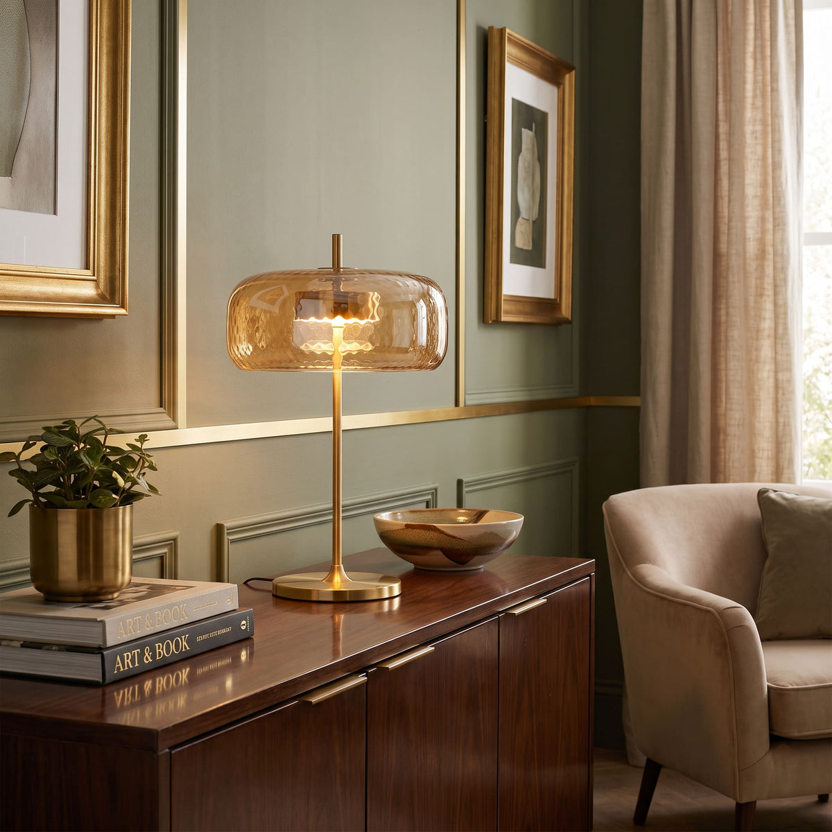 Lampe de table moderne en verre NOVA | À personnaliser