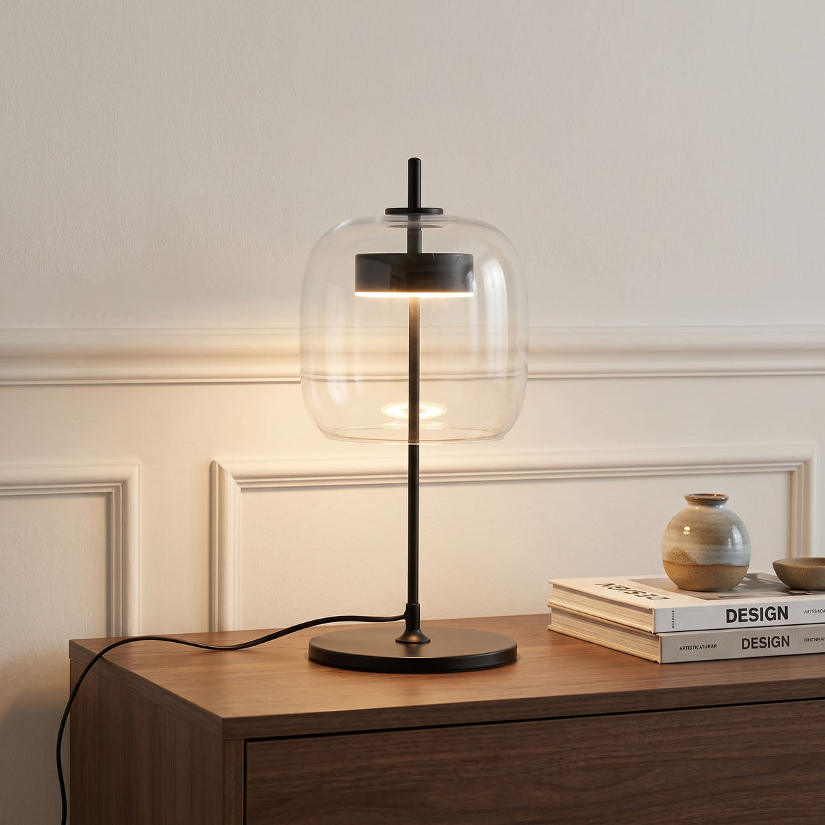 Lampe de table moderne en verre NOVA | À personnaliser
