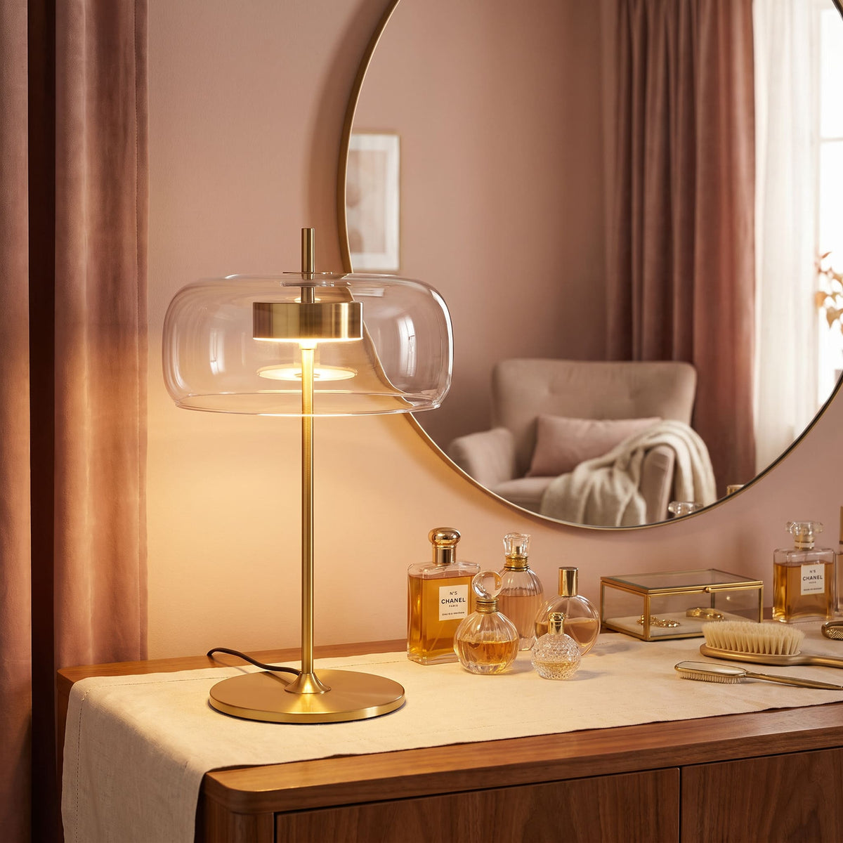 Lampe de table moderne en verre NOVA | À personnaliser