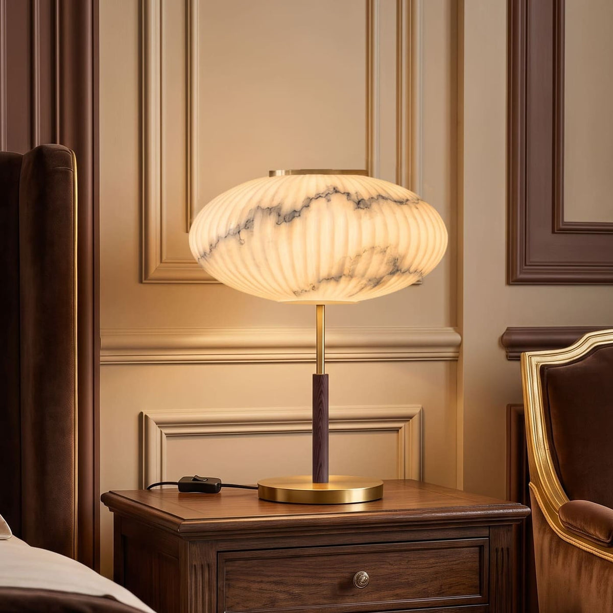 Lampe de chevet marbre