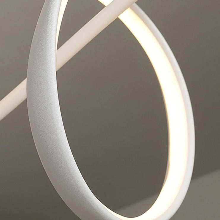 Lustre LED design ondulé | Chic & minimaliste