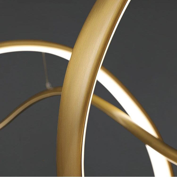 Lustre LED design ondulé | Chic & minimaliste