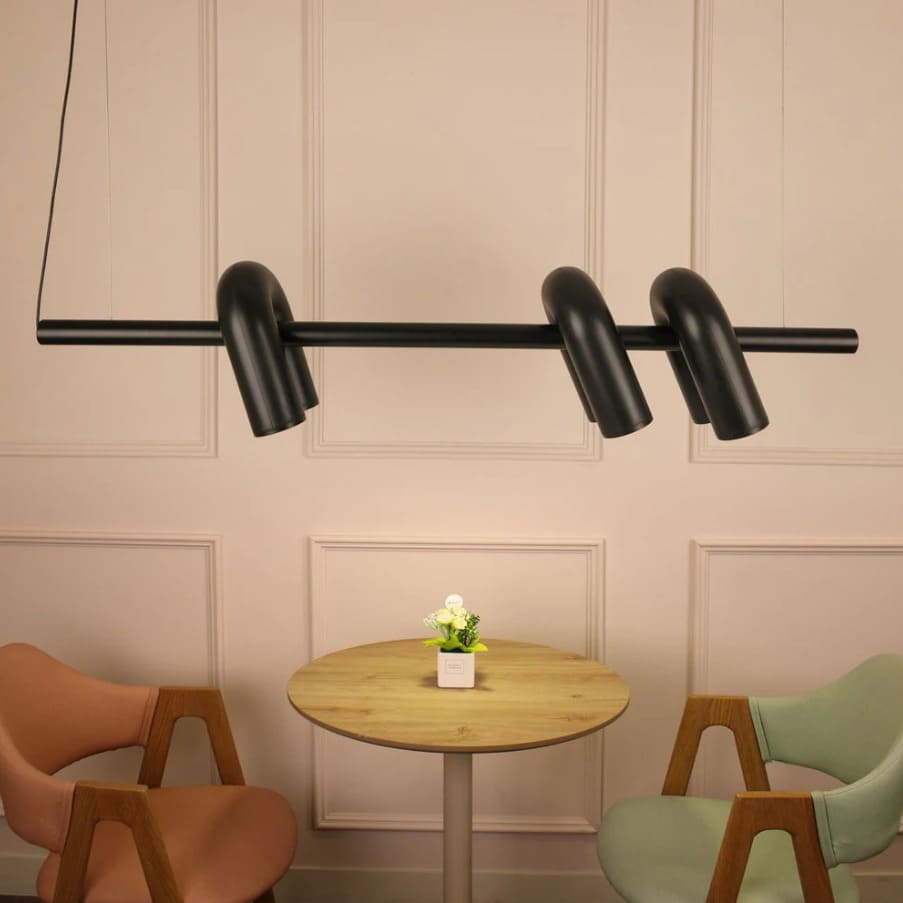 Lustre design tubulaire contemporain