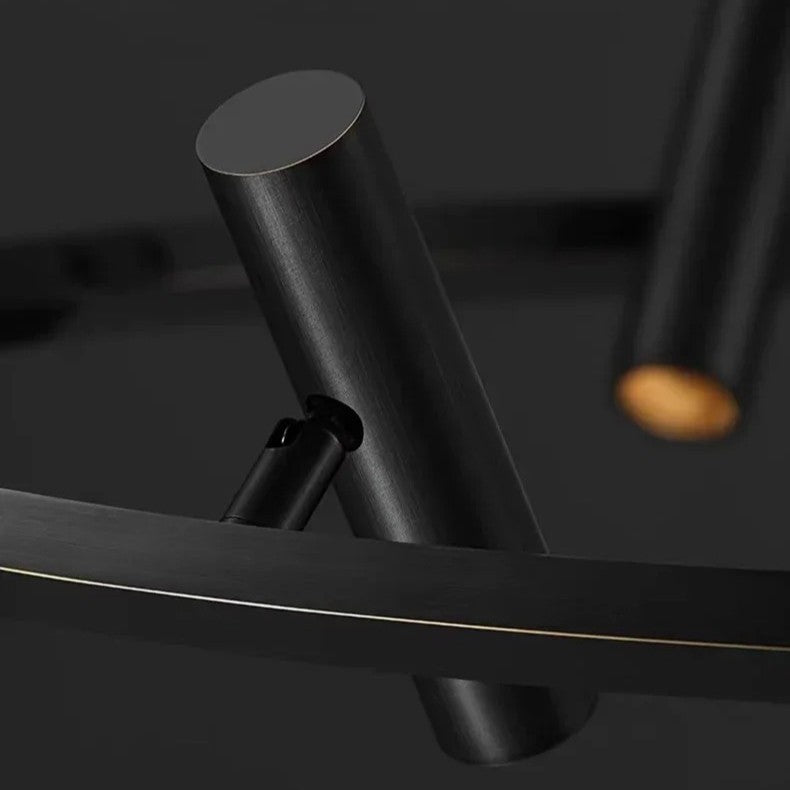 Lustre suspendu à spots orientables | Structure graphique et éclairage directionnel