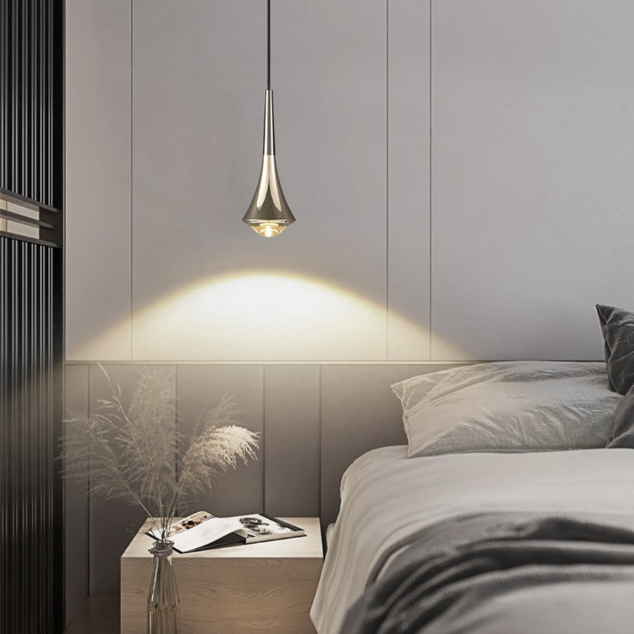 Suspension goutte noire et or | Luminaire suspendu pour éclairage ciblé et élégant