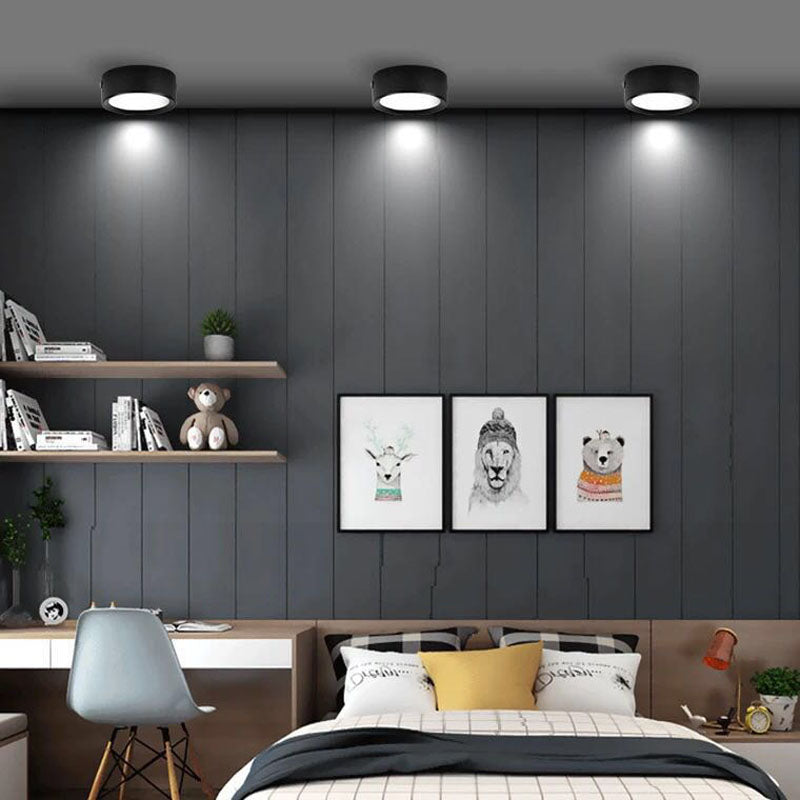 Spot LED extra plat multicolore | Éclairage discret pour plafond vitrine ou meuble