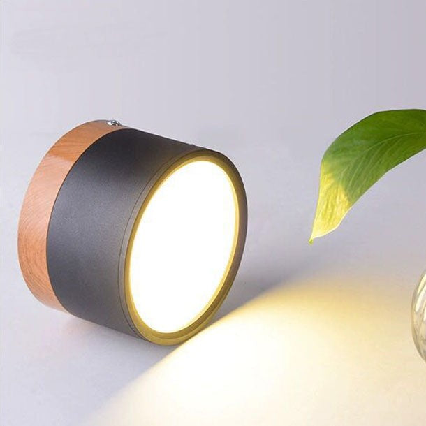 Spot LED décor bois | Éclairage design pour plafond moderne