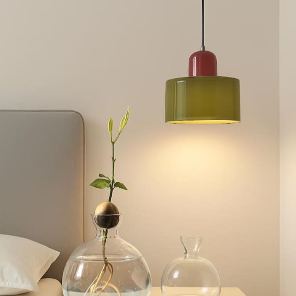 Suspension en verre coloré | Élégance rétro & touche pop