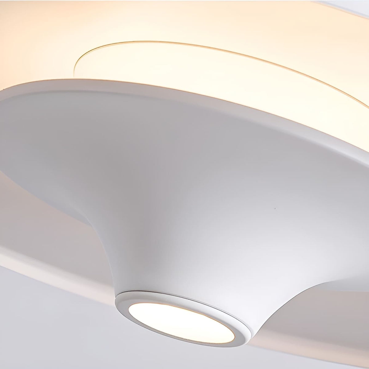 Suspension moderne disque LED | Minimalisme graphique & lumière indirecte