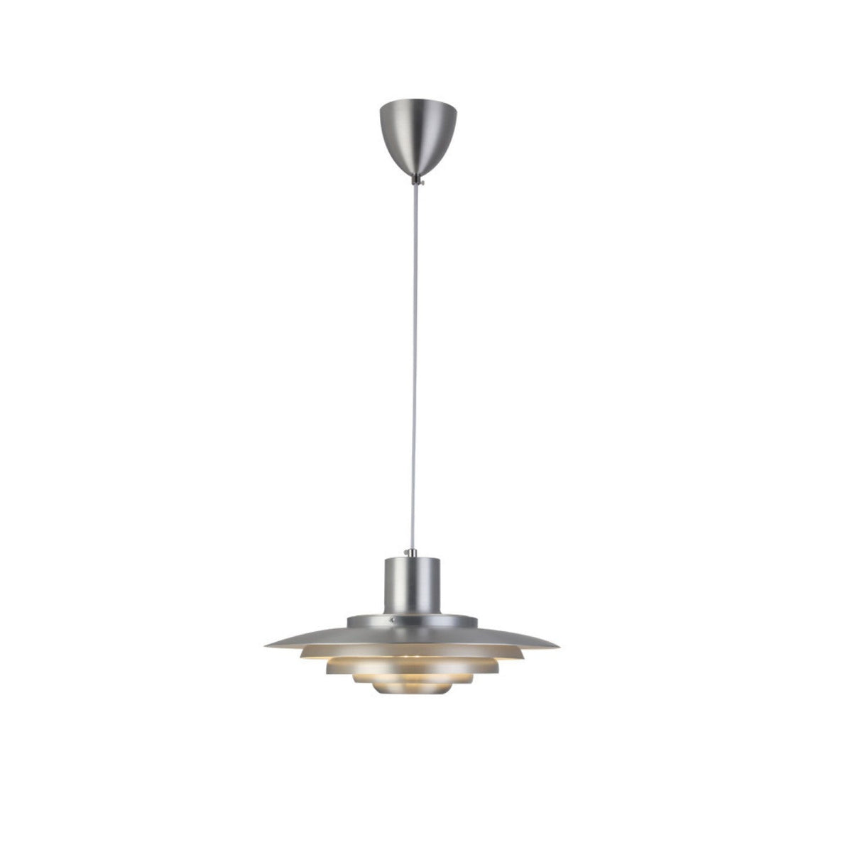 Suspension soucoupe style scandinave | Finition blanche ou argentée
