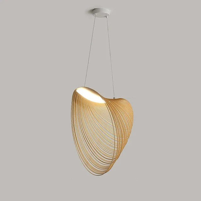 Suspension voile sculpturale en bois