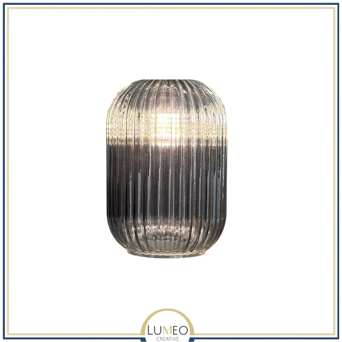 Abat jour en verre style Vintage | CRISTALI A / Gris intense