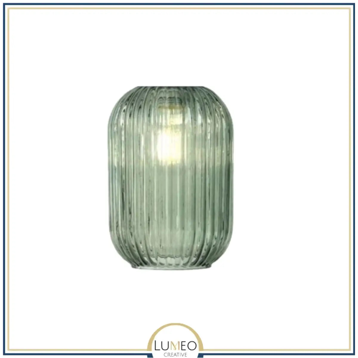 Abat jour en verre style Vintage | CRISTALI A / Vert amande