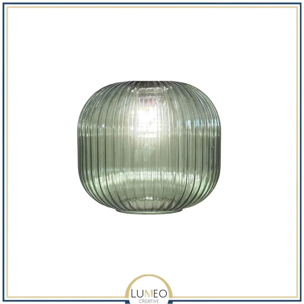 Abat jour en verre style Vintage | CRISTALI B / Vert amande