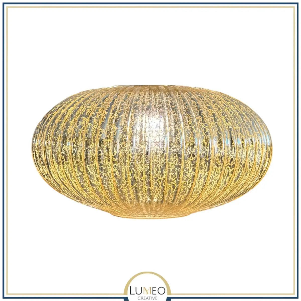 Abat jour en verre style Vintage | CRISTALI C / Gold édition