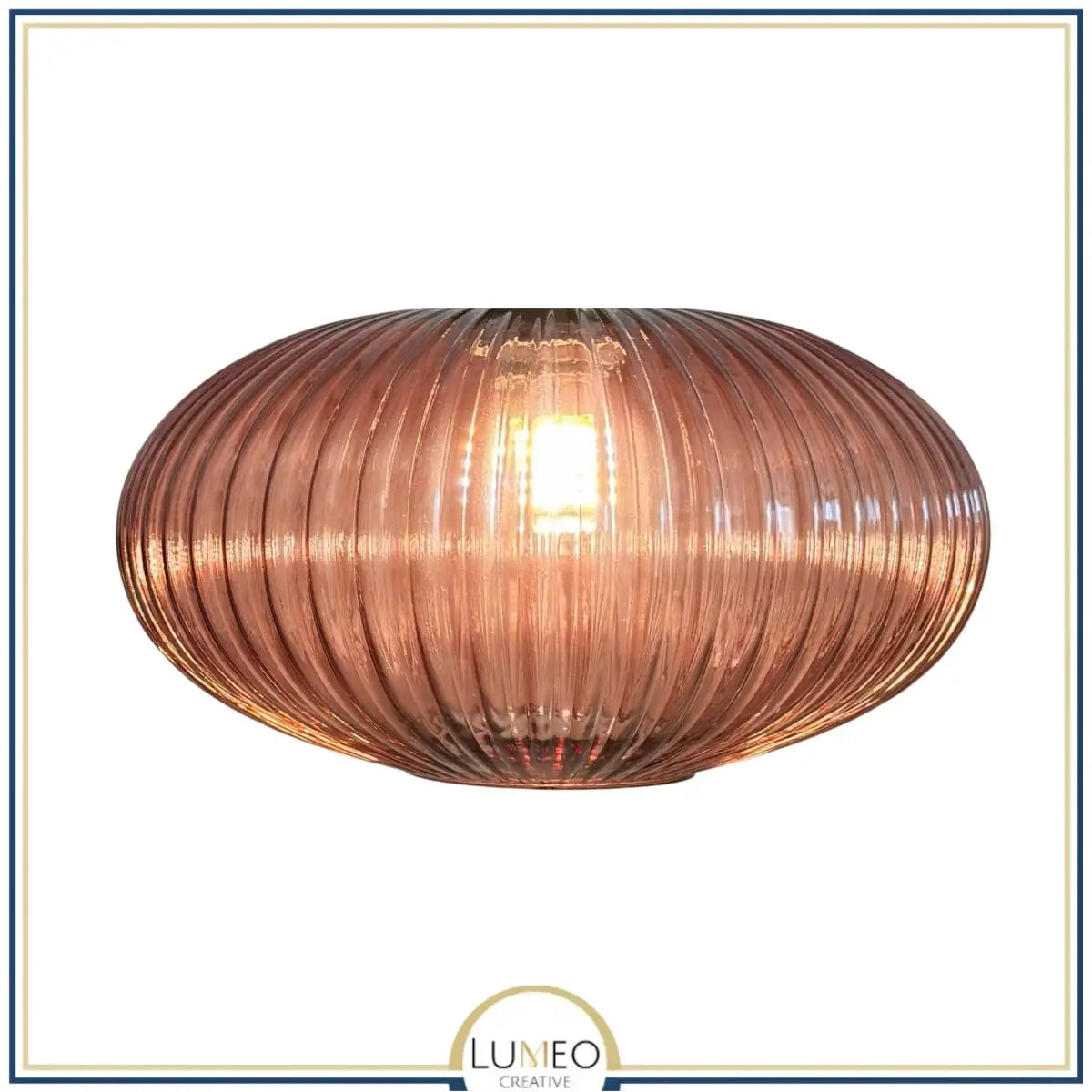 Abat jour en verre style Vintage | CRISTALI C / Rouge brique