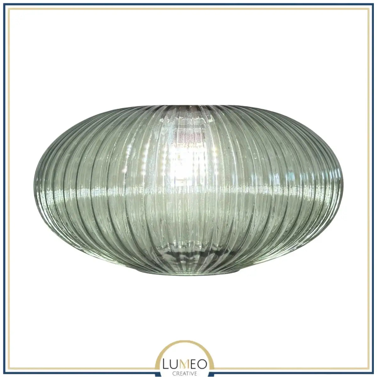 Abat jour en verre style Vintage | CRISTALI C / Vert amande