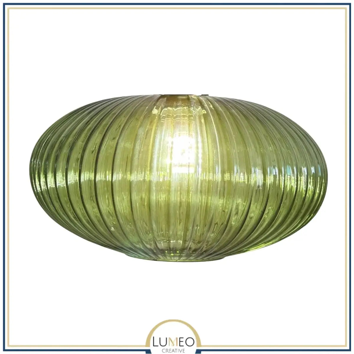 Abat jour en verre style Vintage | CRISTALI C / Vert impérial