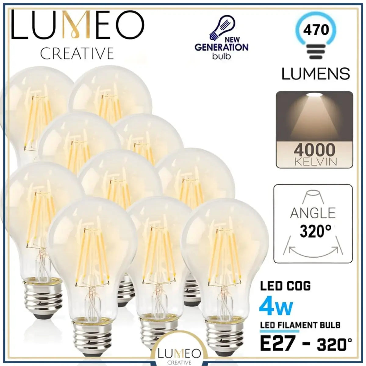 pack 10 ampoules led e27 pas cher