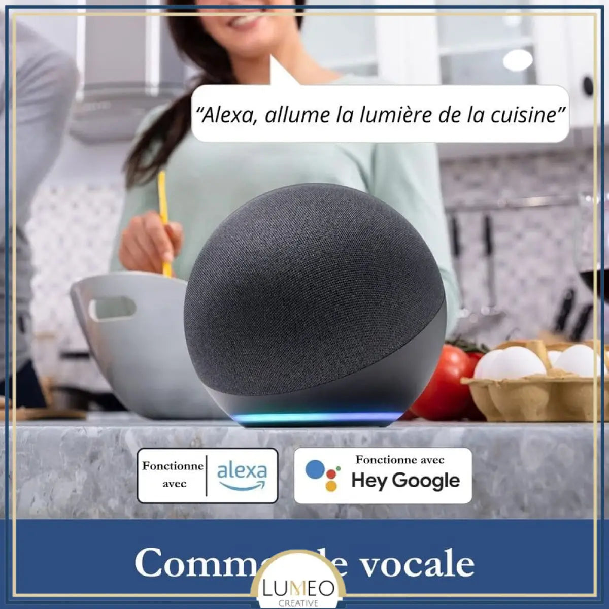 Ampoule LED intelligente Wifi E27 / 7W Dimmable