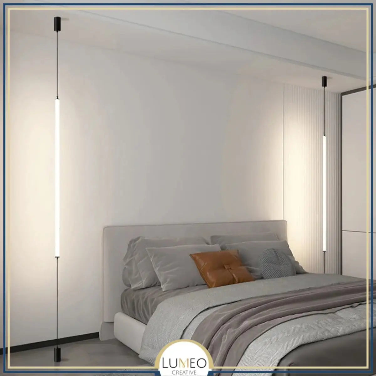 Applique linéaire plafond sol | Éclairage minimaliste vertical