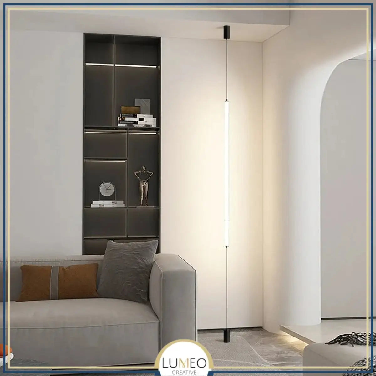 Applique linéaire plafond sol | Éclairage minimaliste vertical