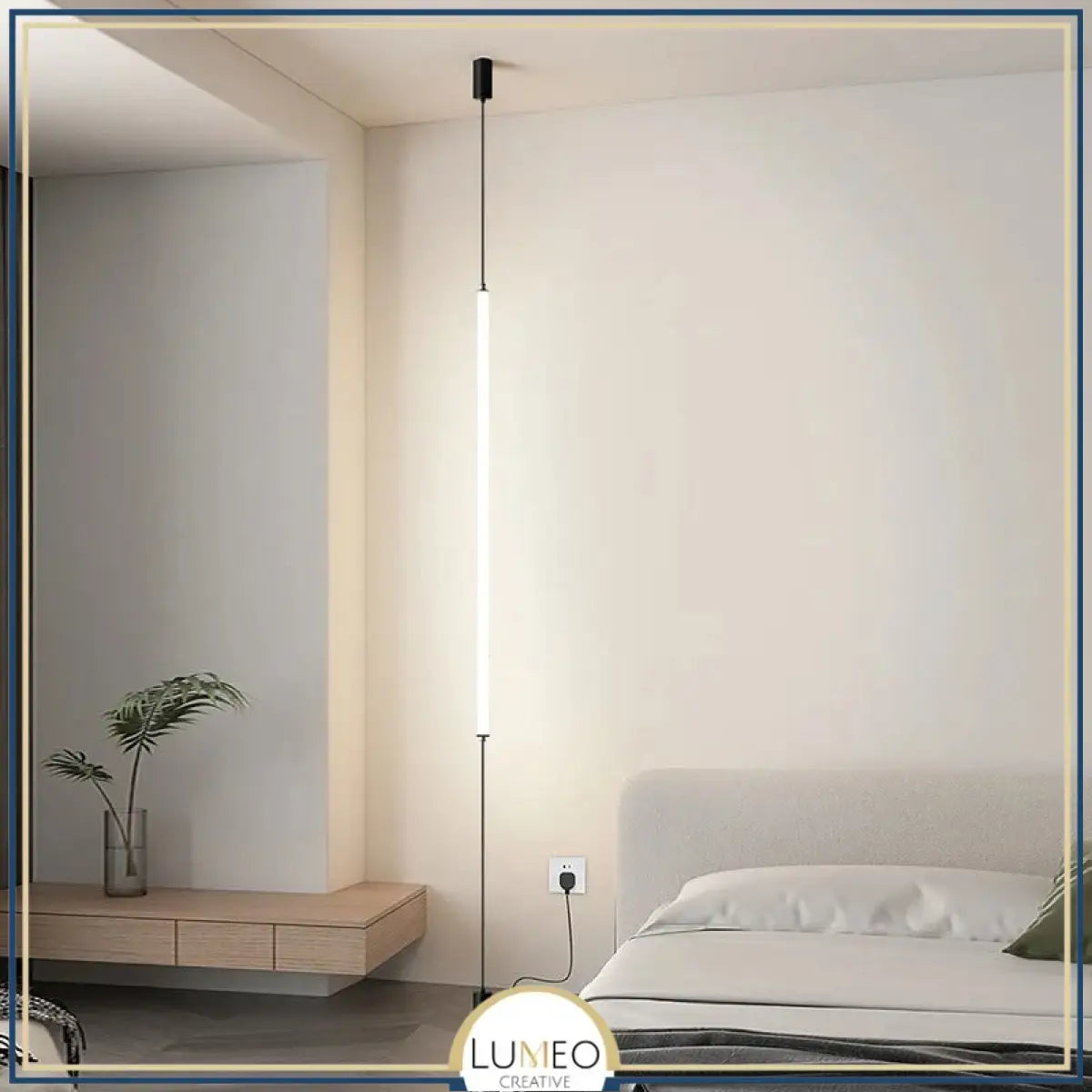 Applique linéaire plafond sol | Éclairage minimaliste vertical