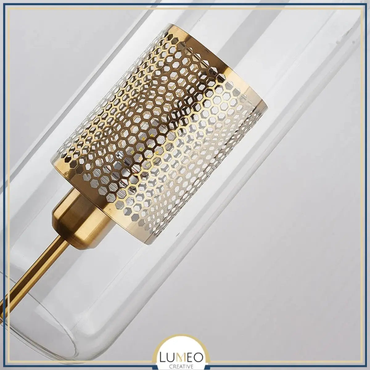 Applique murale cylindrique verre & métal | Luminaire mural style art déco moderne