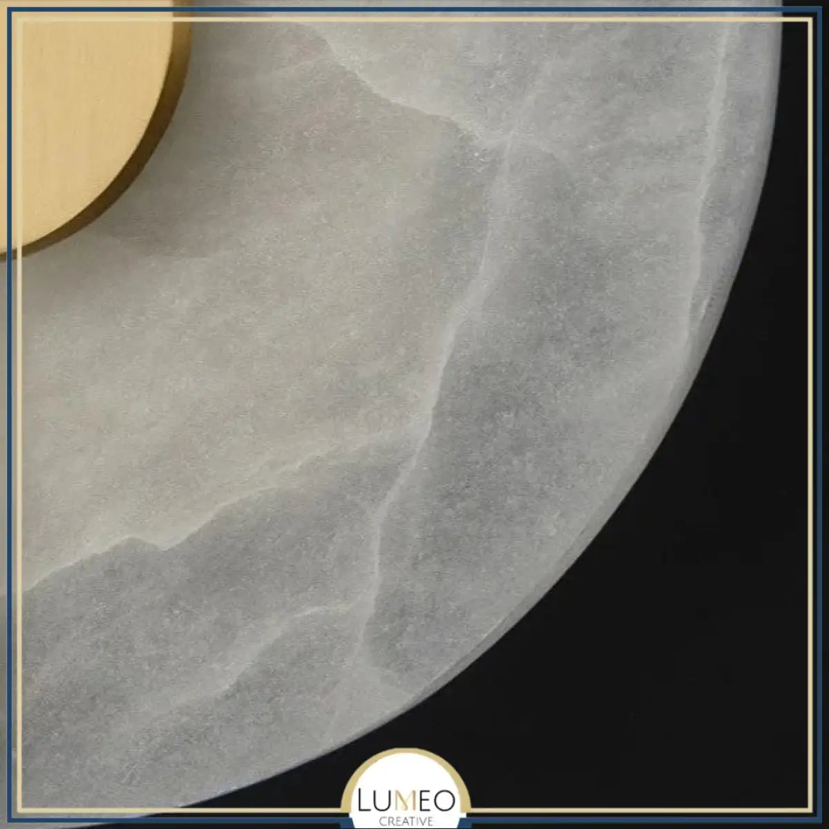 Applique murale en marbre naturel | Minimalisme sculptural & lumière indirecte