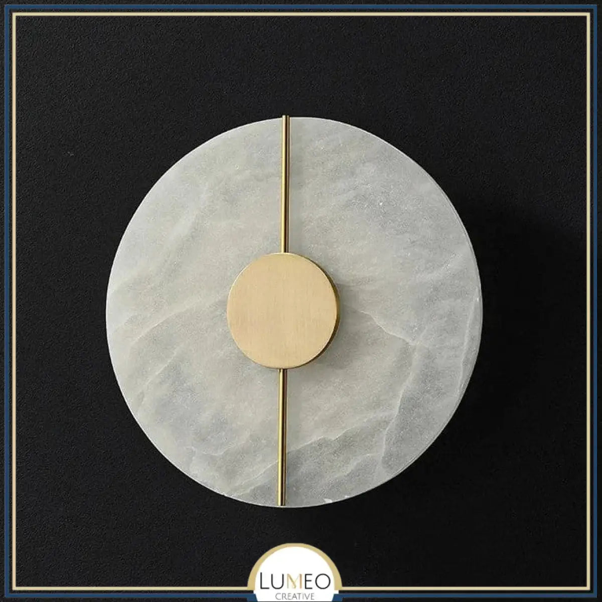 Applique murale en marbre naturel | Minimalisme sculptural & lumière indirecte