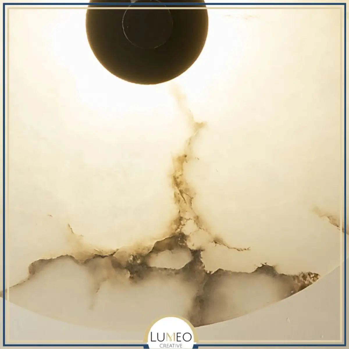 Applique murale en marbre naturel | Minimalisme sculptural & lumière indirecte