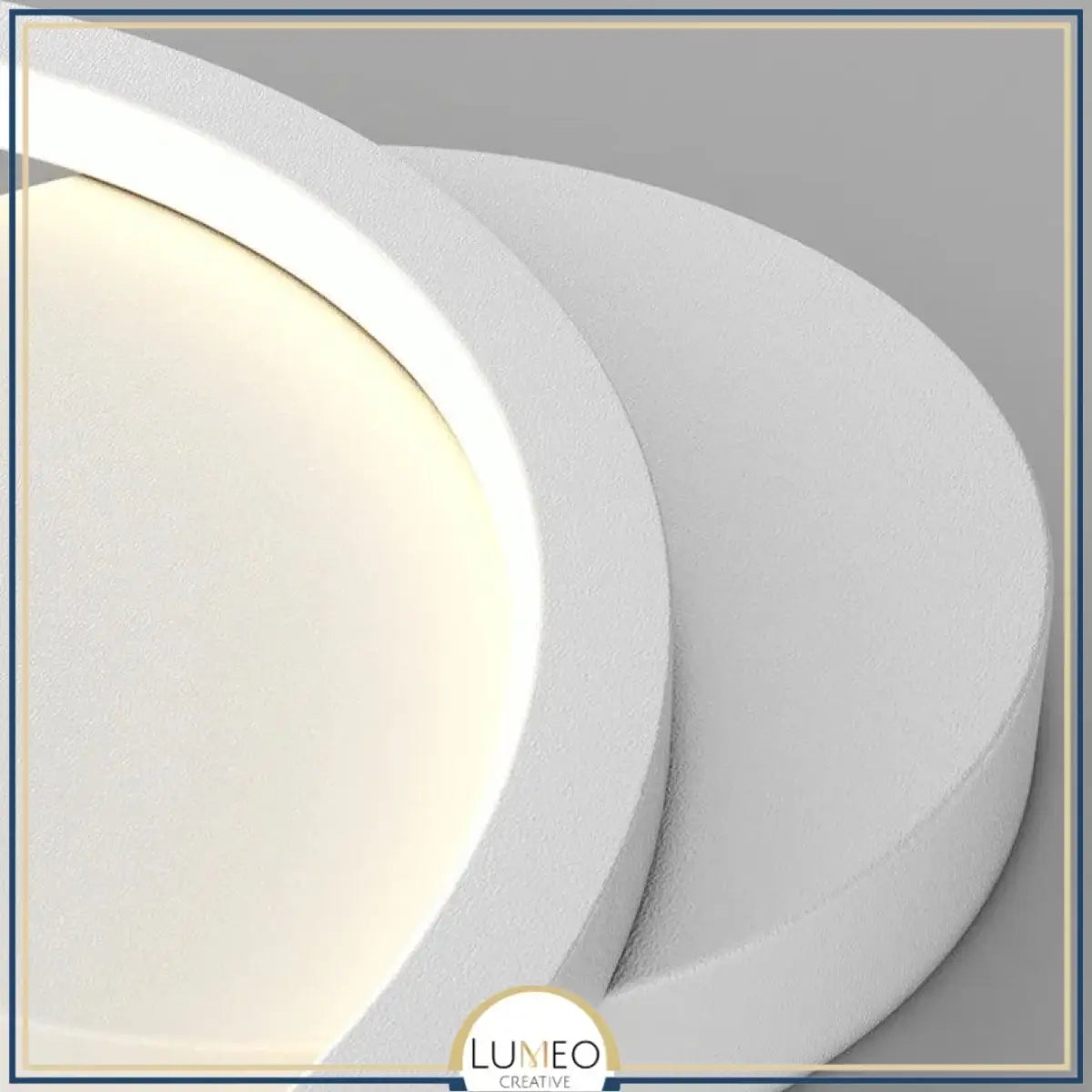 Applique murale LED demi cercle minimaliste | Élégance géométrique