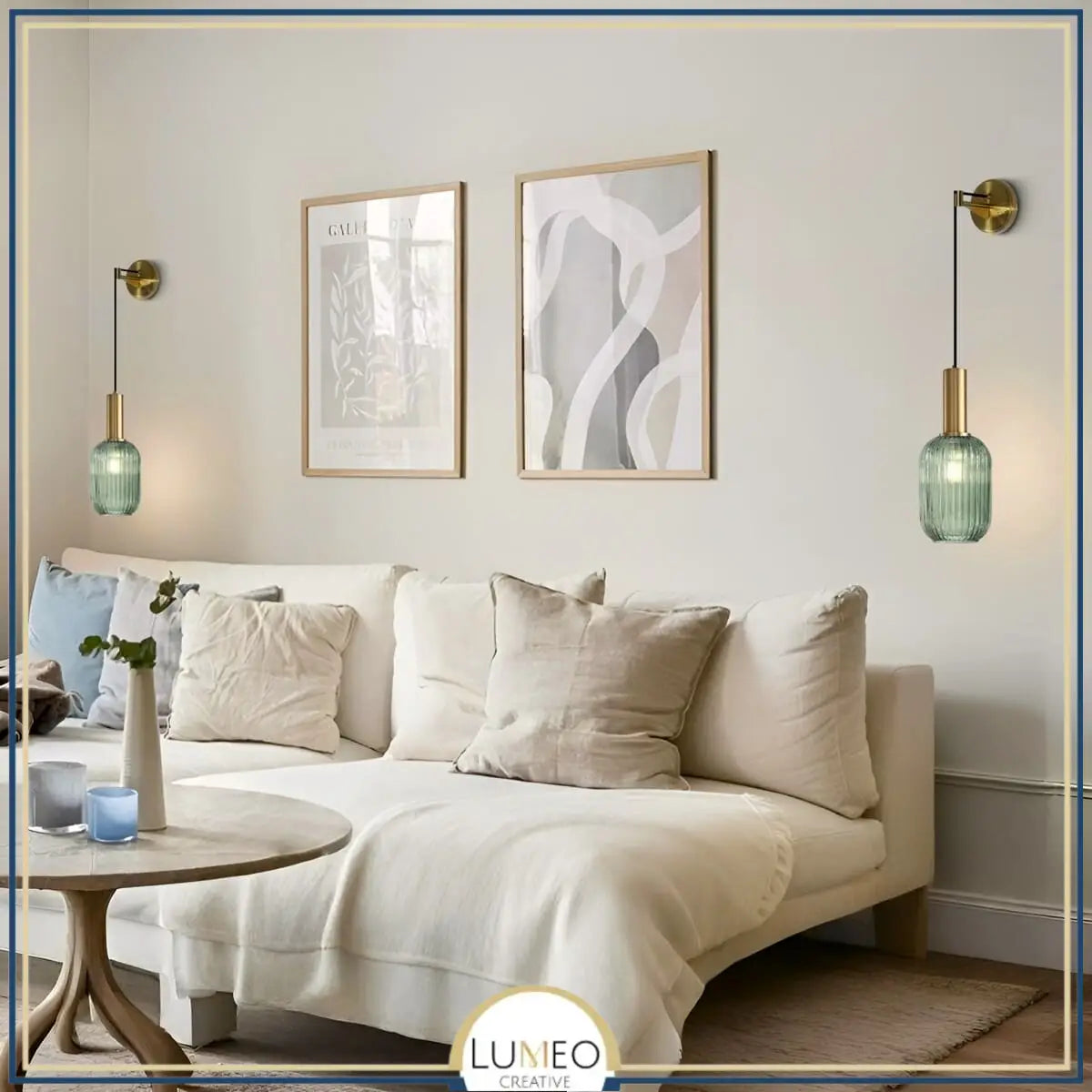 Applique murale pendante en verre vintage CRISTALI | Verre fumé et coloré