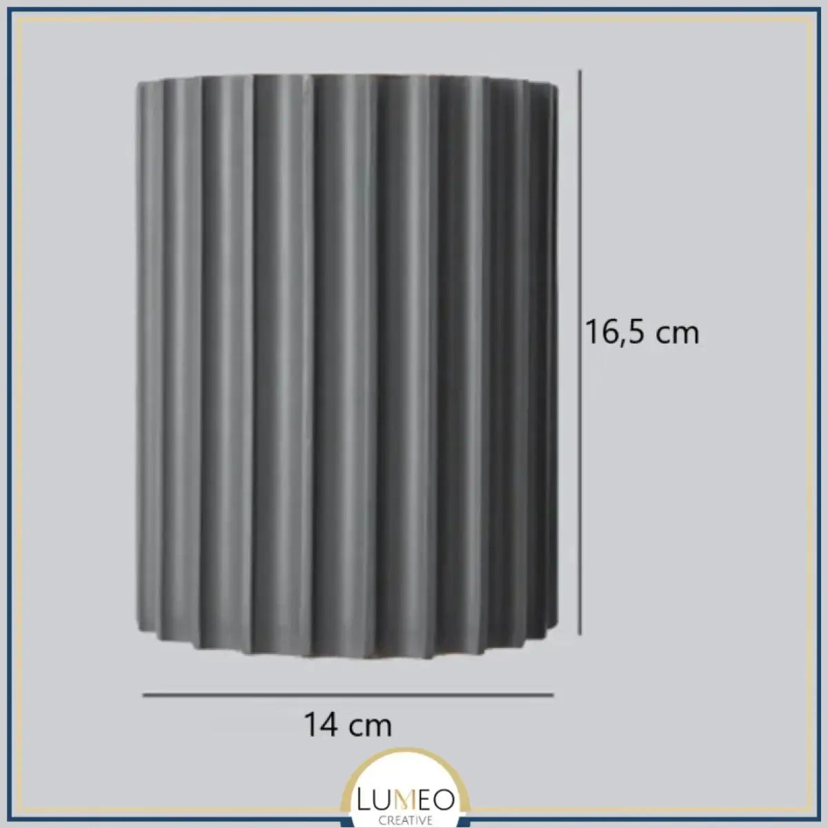 Applique murale rainurée | Éclairage mural moderne et texturé Gris