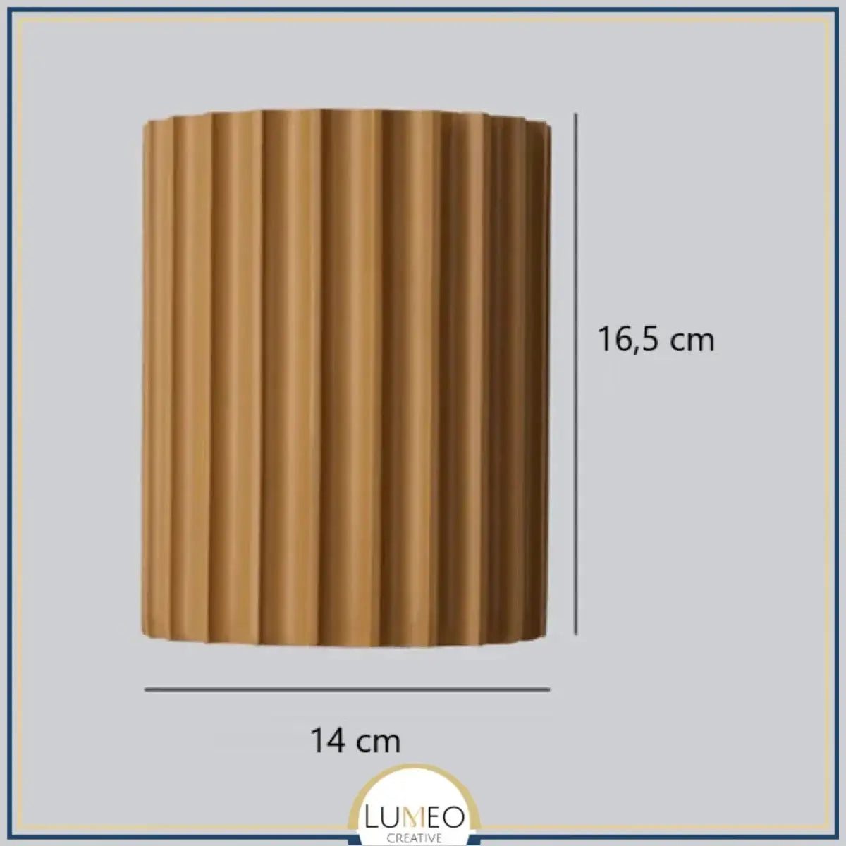 Applique murale rainurée | Éclairage mural moderne et texturé Orange