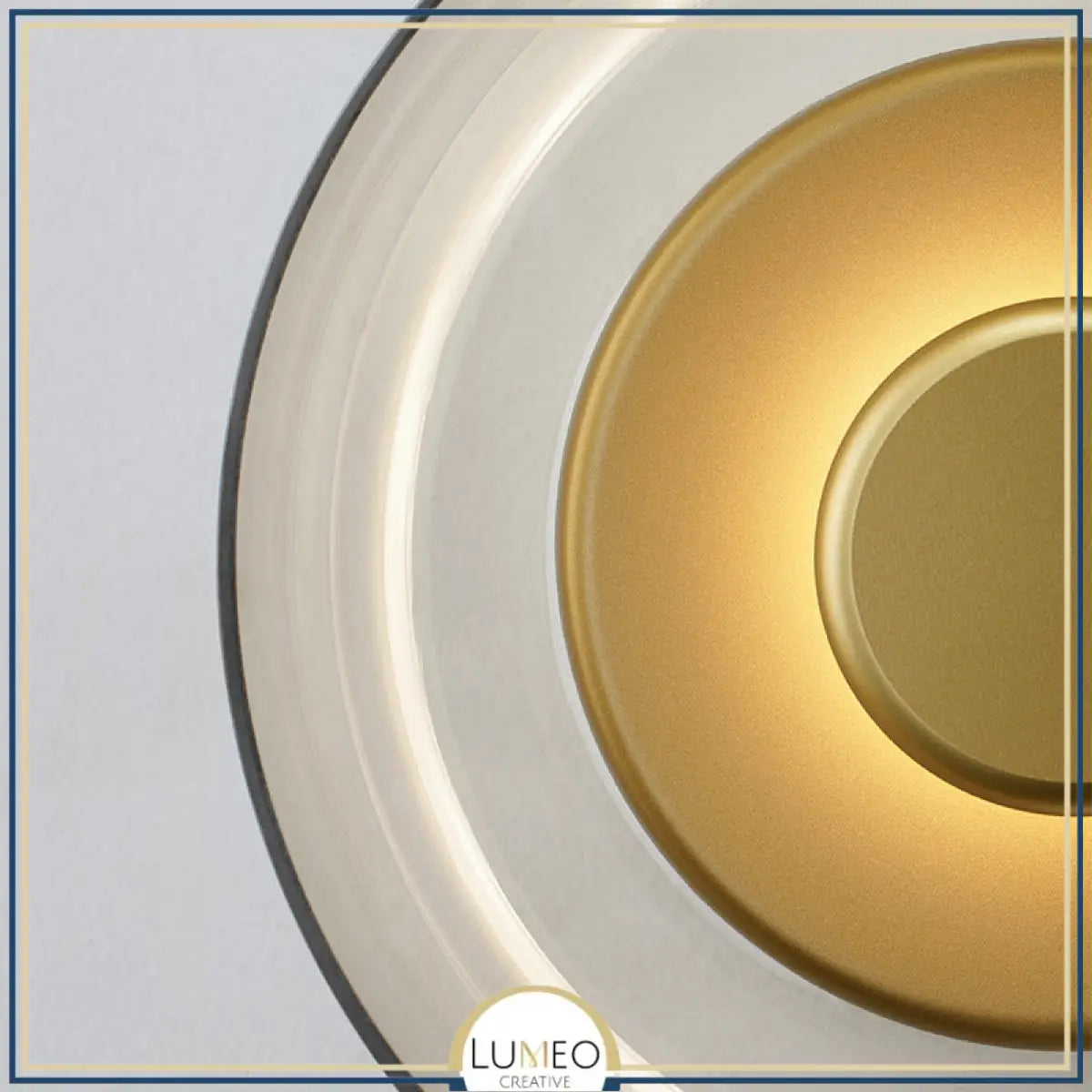 Applique murale ronde en verre | Lampe murale à LED