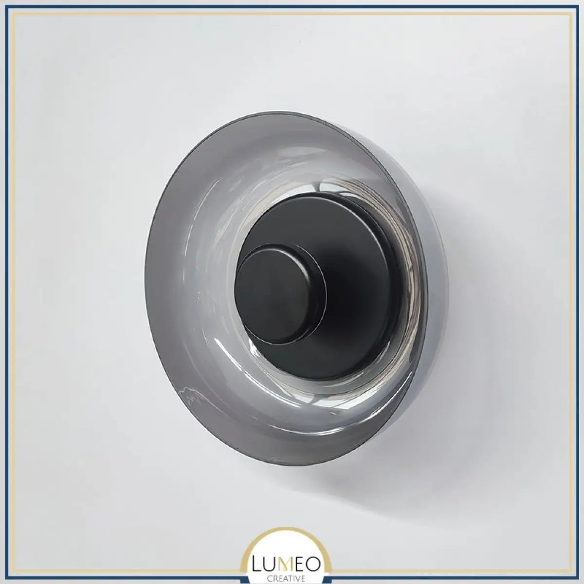 Applique murale ronde en verre | Lampe murale à LED