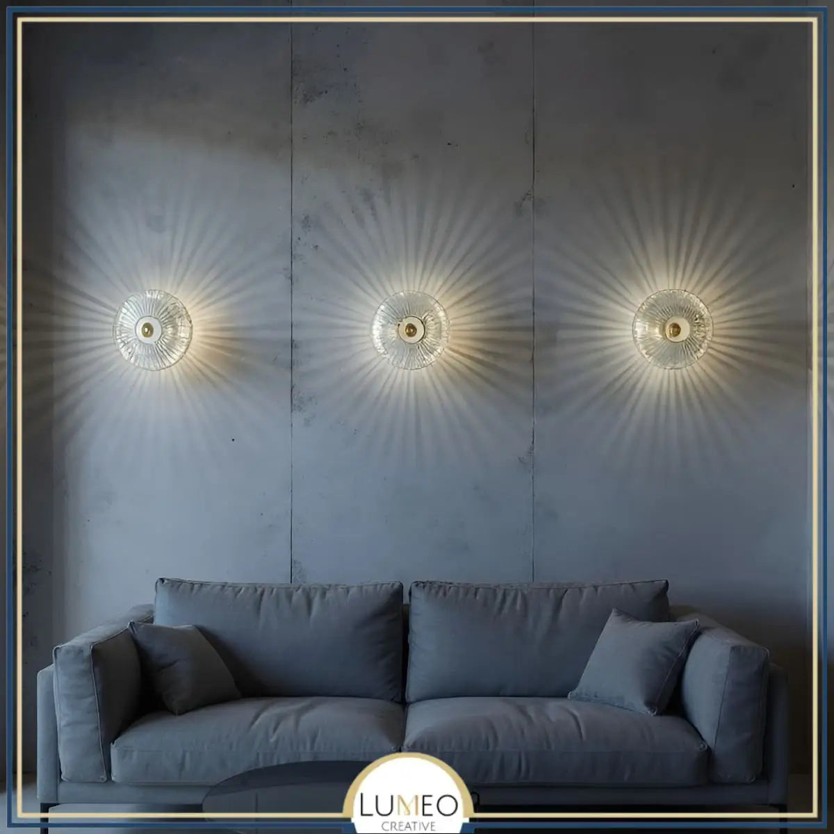 applique murale en verre salon