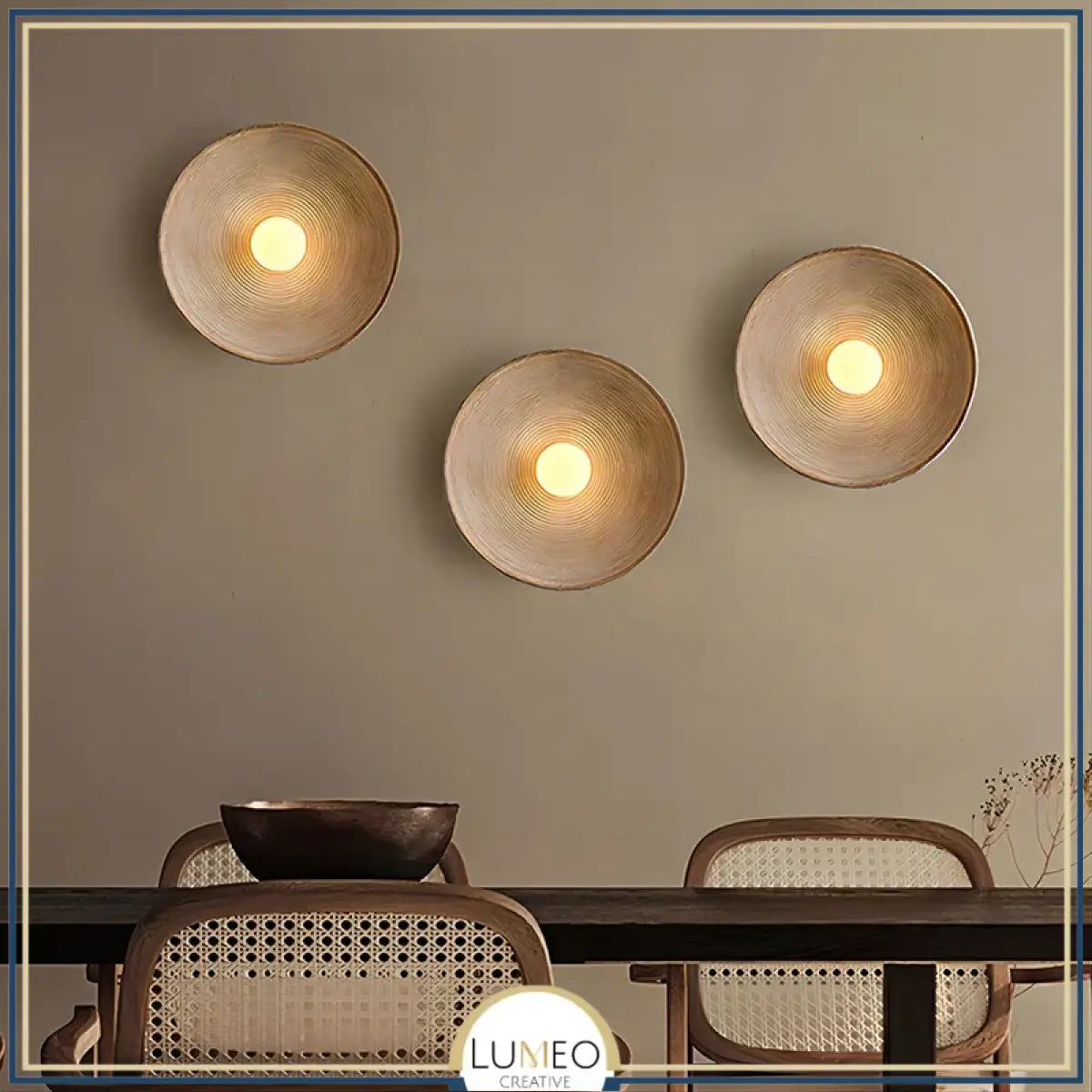 Applique murale ronde style bohème