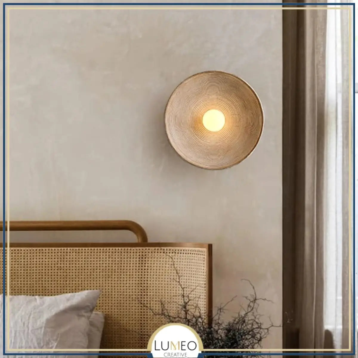 Applique murale ronde style bohème