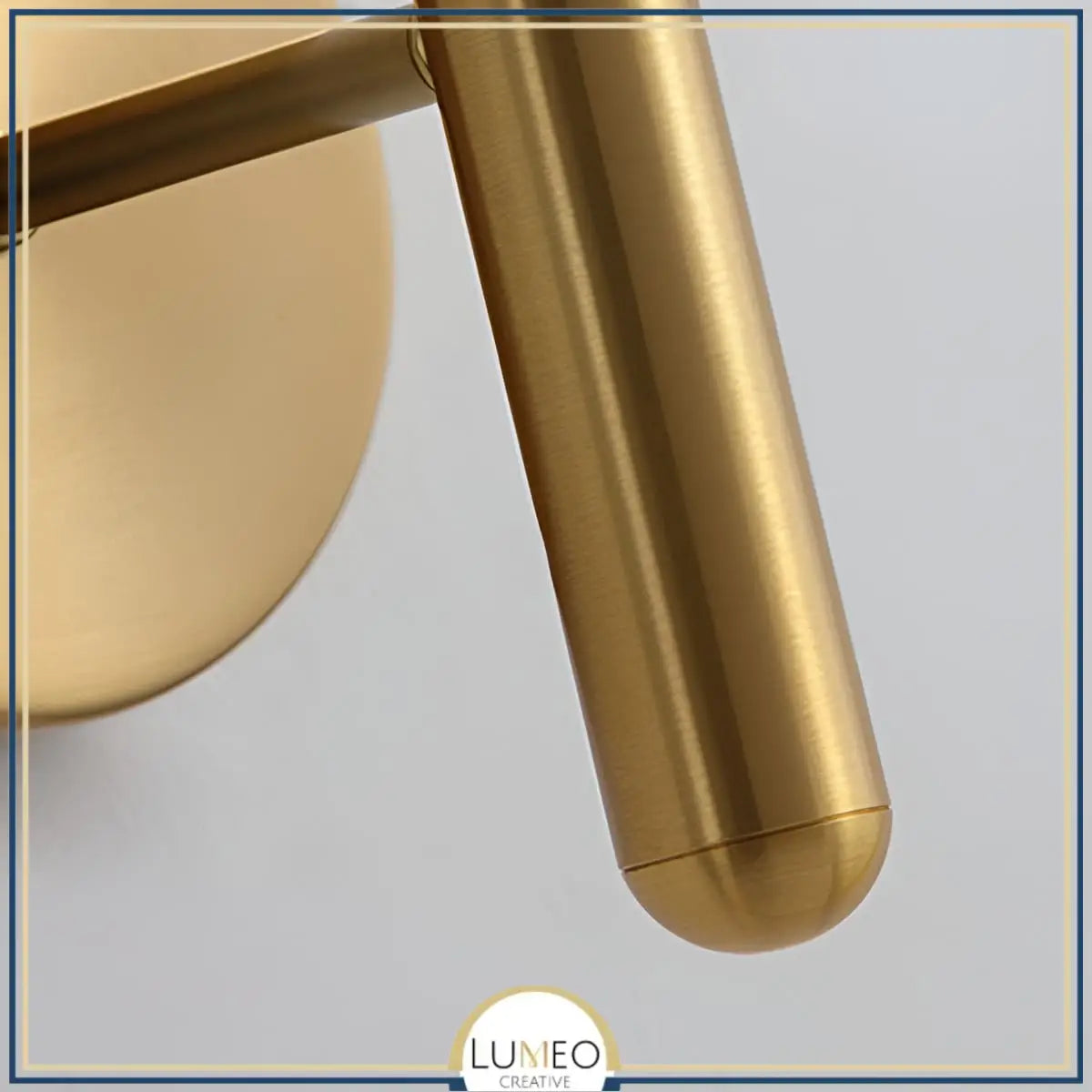 Applique murale torche dorée en verre vintage CRISTALI | Verre fumé ou coloré