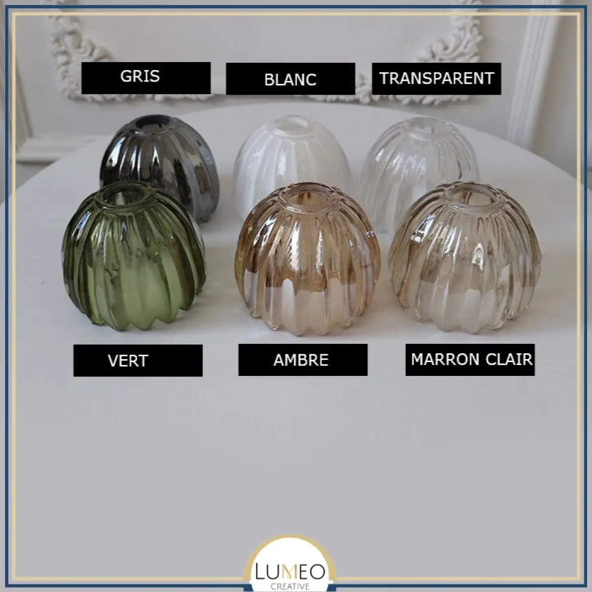 Applique murale vintage en verre nervuré | Luminaire suspendu ou fixe