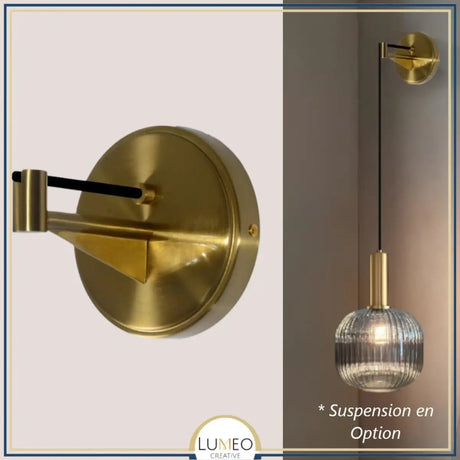 Base design pour applique murale suspendue