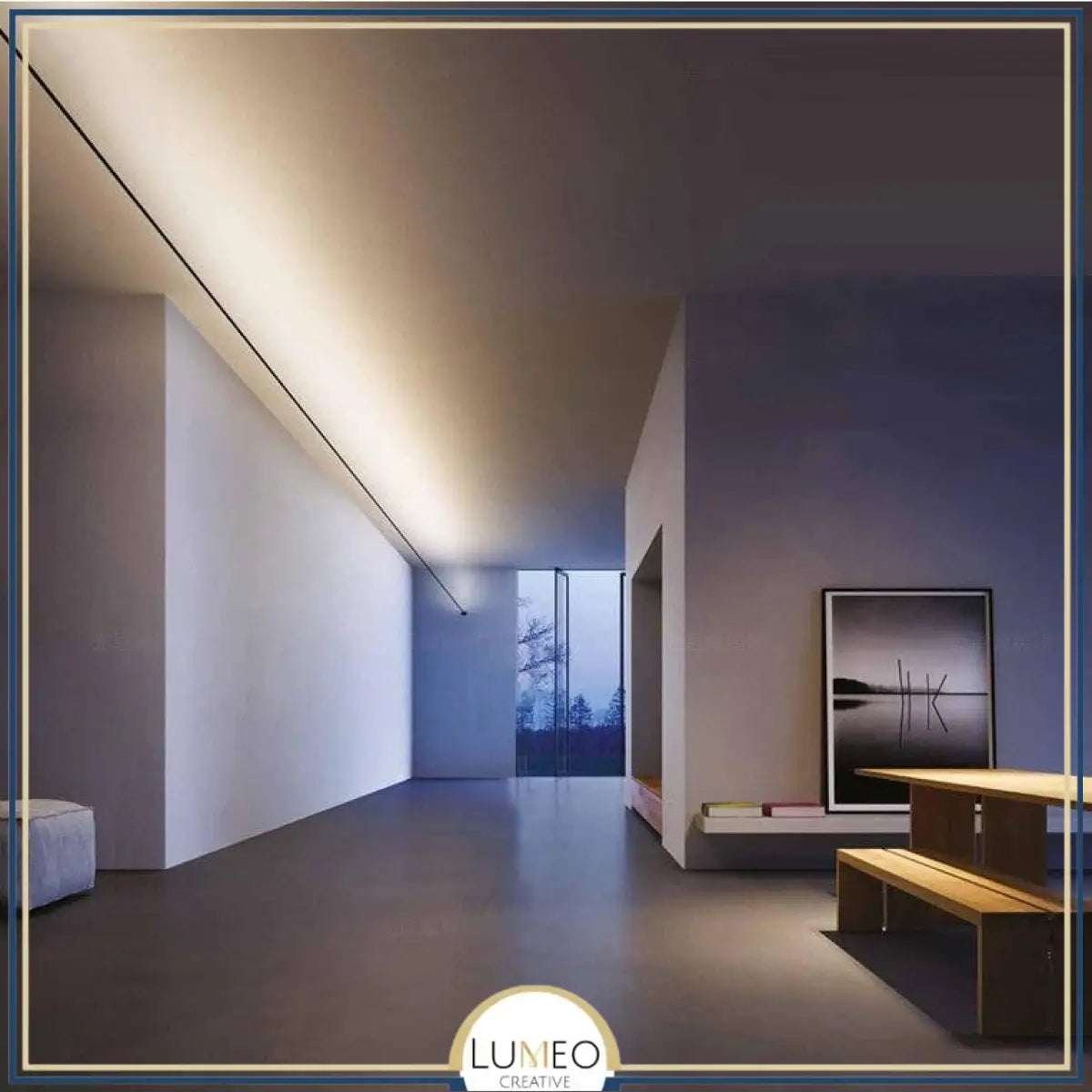 Éclairage LED Linéaire Mural & Plafonnier | Bande à tendre