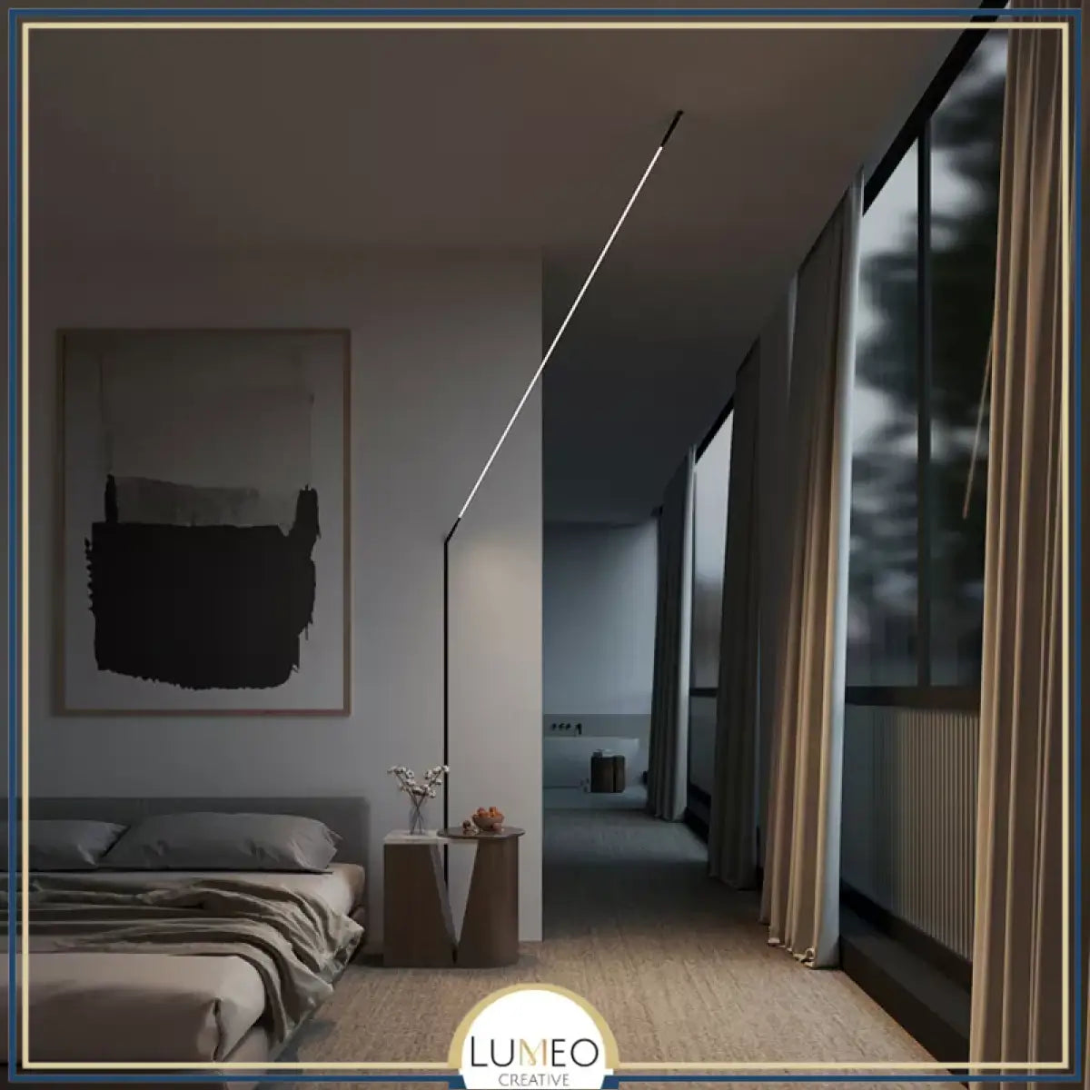 Éclairage LED Linéaire Mural & Plafonnier | Bande à tendre