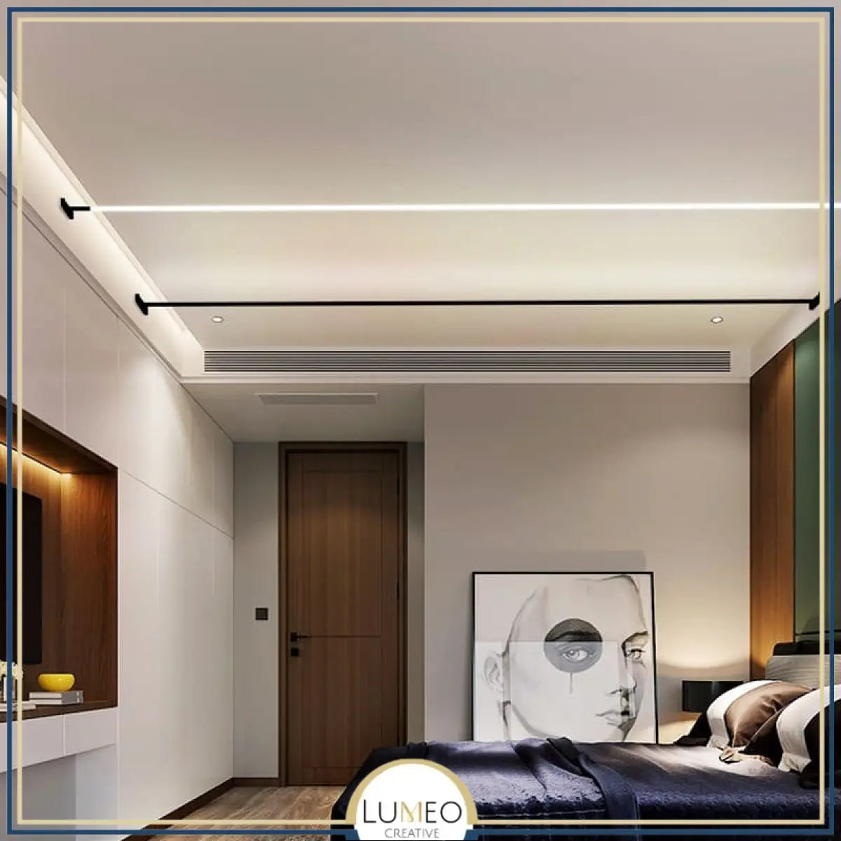 Éclairage LED Linéaire Mural & Plafonnier | Bande à tendre