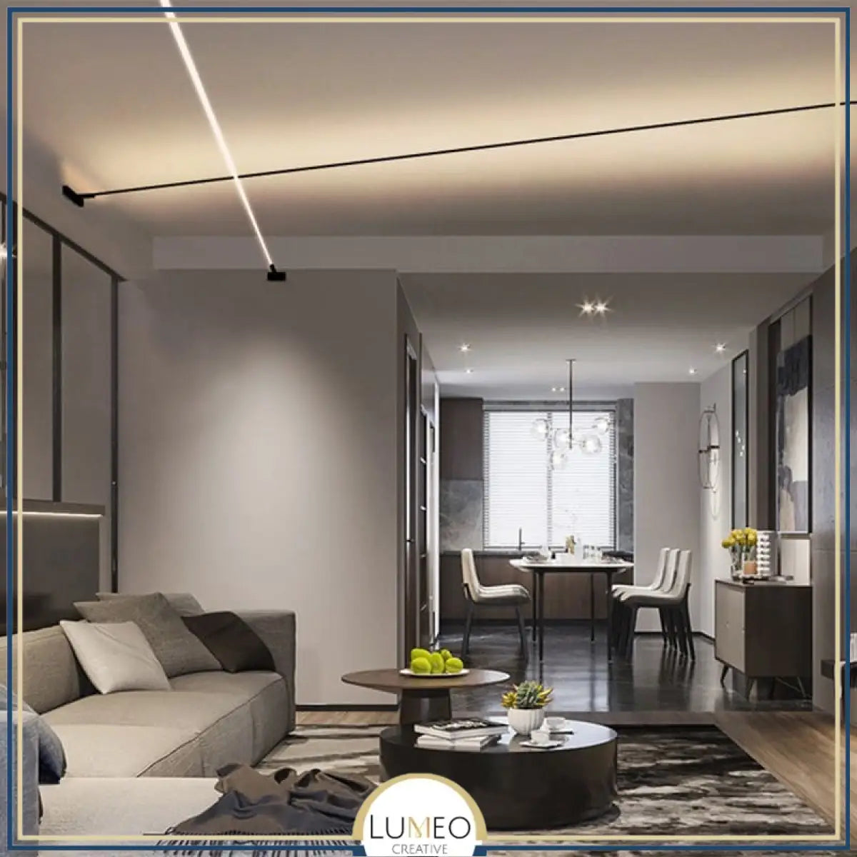 Éclairage LED Linéaire Mural & Plafonnier | Bande à tendre